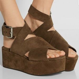 NWB Alexander Wang Rudy Suede Platform Sandal